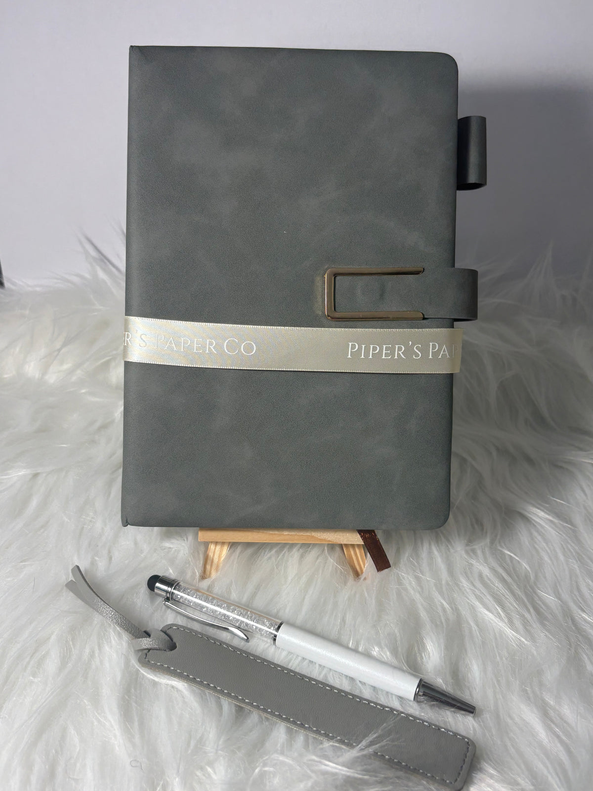 Luxury Faux Leather A5 Notebook Gift Set